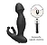 Plug Anal Massageador Próstata com Anel Bullet 1 Vibraçao-13,8cm em Silicone Flexível ( BLACK) - Imagem 2