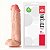 Pênis Kong Com Ventosa - 19,5x5,5cm -Penetração Vaginal ou Anal -Realístico Bege - Imagem 1