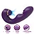 Sugador Com Pulsação Vibrador de Clitóris Ponto G Multifuncional 3 Em 1 Vibra Pulsa Suga  Recarregável USB-- ROXO- - Imagem 7