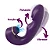 Sugador Com Pulsação Vibrador de Clitóris Ponto G Multifuncional 3 Em 1 Vibra Pulsa Suga  Recarregável USB-- ROXO- - Imagem 2