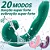 Sugador Com Pulsação Vibrador de Clitóris Ponto G Multifuncional 3 Em 1 Vibra Pulsa Suga Recarregável USB- VERDE- - Imagem 2