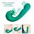 Sugador Com Pulsação Vibrador de Clitóris Ponto G Multifuncional 3 Em 1 Vibra Pulsa Suga Recarregável USB- VERDE- - Imagem 6