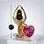 Plug Anal de Coração em Aço - Dourado Com ROSA- Tamanho P- - Imagem 3