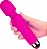 Vibrador Massageador Estilo Varinha Mágica com 7 Modos de Vibração --Recarregável - (Rosa) 15,4 x 3,5 cm - Imagem 2