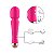 Vibrador Massageador Estilo Varinha Mágica com 7 Modos de Vibração --Recarregável - (Rosa) 15,4 x 3,5 cm - Imagem 5