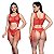 Body Arrastão Aberto na Frente e Atrás Com Franjas na Cintura - Pura Sedução e Estilo-COR VERMELHO- Y2142- - Imagem 1