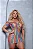 Vestido BODYSTOCKING MULTICOLOR Com Recortes VAZADOS-Y2143 - Imagem 2