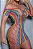 Vestido BODYSTOCKING MULTICOLOR Com Recortes VAZADOS-Y2143 - Imagem 3