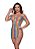 Vestido BODYSTOCKING MULTICOLOR Com Recortes VAZADOS-Y2143 - Imagem 5