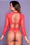 Body Mangas Longas e Abertura Nas Costas- Tamanho Único -Vermelho Sexy - - Imagem 4