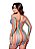 Conjunto Sensual Arrastão Multi Cores Multicolorido- Tamanho Único - Imagem 2