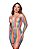 Conjunto Sensual Arrastão Multi Cores Multicolorido- Tamanho Único - Imagem 1
