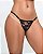 Calcinha Em Renda Com Regulagem Nas Laterais- COR BLACK- - Imagem 1