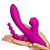 Vibrador com Tripla Estimulação- Aveludado Possui 3 Estimuladores Para Uma Diversão Completa- Clitóris-Vaginal e Ânus-re - Imagem 3