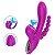 Vibrador com Tripla Estimulação- Aveludado Possui 3 Estimuladores Para Uma Diversão Completa- Clitóris-Vaginal e Ânus-re - Imagem 2