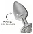 Plug de Metal Com Pedras Cravejadas (HA134C) TAM P- PRATA PEDRAS CRAVEJADAS- - Imagem 4