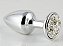 Plug de Metal Com Pedras Cravejadas (HA134C) TAM P- PRATA PEDRAS CRAVEJADAS- - Imagem 7
