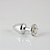 Plug de Metal Com Pedras Cravejadas (HA134C) TAM P- PRATA PEDRAS CRAVEJADAS- - Imagem 5