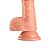 Pênis Realístico Possui Glande- Escroto -Lubrificar Antes da Penetração Para Uso Anal ou Vagina- (Medidas Aproximadas)20,5 x 3,8 cm - Imagem 6