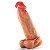 Pênis Realístico Com Ventosa Possui Glande- Escroto -Lubrificar Antes da Penetração Para Uso Anal ou Vagina- (Medidas Aproximadas) 19.0 X 5.0- 9552- - Imagem 7