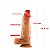 Pênis Realístico Com Ventosa Possui Glande- Escroto -Lubrificar Antes da Penetração Para Uso Anal ou Vagina- (Medidas Aproximadas) 19.0 X 5.0- 9552- - Imagem 4