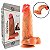 Pênis Realístico Com Ventosa Possui Glande- Escroto -Lubrificar Antes da Penetração Para Uso Anal ou Vagina- (Medidas Aproximadas) 19.0 X 5.0- 9552- - Imagem 1