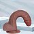 Pênis Realístico com Ventosa- Lubrificar Antes da Penetração Para Uso Anal ou Vagina-- 20,0 x 3,8 ( Medidas Aproximadas) - Imagem 5