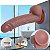 Pênis Realístico com Ventosa- Lubrificar Antes da Penetração Para Uso Anal ou Vagina-- 20,0 x 3,8 ( Medidas Aproximadas) - Imagem 4