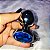 Plug Anal Jóia Aço Inoxidável Redondo Prateado Pedra Azul- TAM M- - Imagem 5