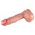 Pênis Realístico com Ventosa - Silicone Líquido -Lubrificar Antes da Penetração Para Uso Anal ou Vaginal 24,0 x 4,8cm (Medidas Aproximadas) - Imagem 6