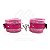 Kit Bondagem em Pelúcia Contém: 01 Algema 01 Venda-(Rosa Neon) - Imagem 2