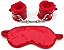 Kit Bondagem em Pelúcia Contém: 01 Algema 01 Venda-(Vermelho) - Imagem 1