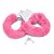 Algema De Metal Com Pelucia Hand Cuffs Rosa - Imagem 2