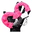 Algemas De Metal Pelúcia Removível Com Chave Fantasia Cor Rosa - Imagem 1