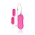 Cápsula Dupla Vibratória Com 10 Vibrações Cor  Pink- 2 Pilhas AAA  De Brinde) - Imagem 3