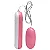 Vibrador Cápsula Vibratória com 5 Modos de Vibração Cor Rosa com Branco ( PILHAS DE BRINDE) - Imagem 2