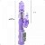 Vibrador Rotativo Recarregável Com Estimulador Clitoriano Coelho e 12 Vibrações - Cor Roxo - Imagem 3
