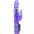 Vibrador Rotativo Recarregável Com Estimulador Clitoriano Coelho e 12 Vibrações - Cor Roxo - Imagem 1