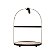 Suporte p/ Doces 2 and de Bambu c/ mold de Metal  19,5x19,5x26cm - Imagem 2