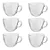 Cj 6 Xícaras de Café de Vidro BASIC 90ml - Imagem 1