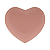 Coração Decorativo de cerâmica HEART Rosa 13,5x12,5x2cm - Imagem 1