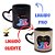 Caneca Magic Coração Stitch e Angel Namorados preta 300ml - Imagem 2