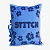 Almofada Stitch Love Formato Carta Laço Fibra 30X30cm - Imagem 3