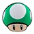Almofada  Formato UP MUSHROOM Verde Fibra - Imagem 1