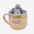 Caneca 350ml c/ Infusor p/ Chá MOTIVACIONAL FLORAL - Imagem 1