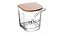 Açucareiro com Tampa e Colher Bambu Basic 9x11cm  Vidro - Imagem 1
