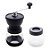 Moedor de Café de Aço Inox manual c/ Pote de vidro preto 20x10,5x19cm - Imagem 2