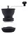 Moedor de Café de Aço Inox manual c/ Pote de vidro preto 20x10,5x19cm - Imagem 3