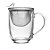 Caneca c/ Tampa e Filtro BIRD 350ml Cristal - Imagem 1