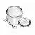 Açucareiro Cristal  c/ colher e Tampa  BIRD 150ml - Imagem 2